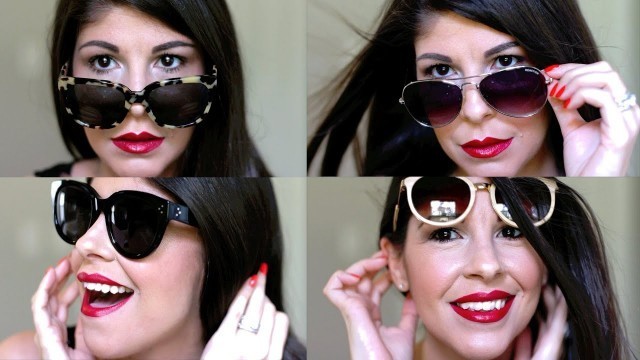 'My Sunglass Collection | 2015 // Try-On Style'