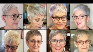 '45 Youthful Short Pixie| HairCuts And| Hairstyles Ideas| for Women Over 50-60-70'