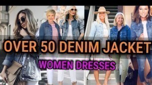 'Denim Jacket Fashion For Over 50 Women|Denim|Jeans Fashion|Over 40-MI Fashion'