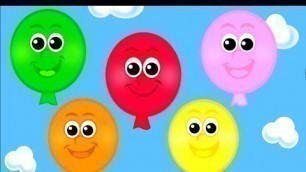 'The Balloon Song - Learn 10 Color Song for Children, Toddlers and Babies'