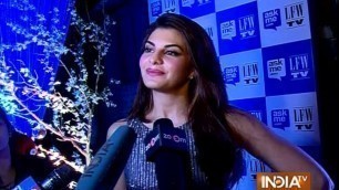 'Lakme Fashion Week 2015: Jacqueline Fernandez on Manish Malhotra Collection - India TV'