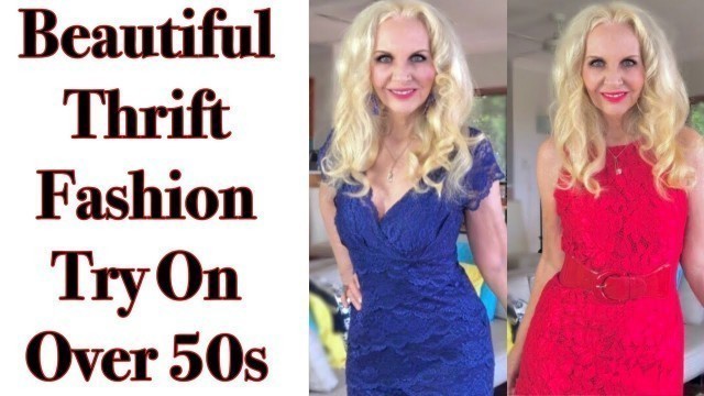 'Fashion Over 50 Mature Thrifted Try On Styles'