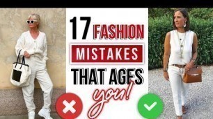 '17 Fashion Mistakes That Make You Look Older | Over 50 Fashion'