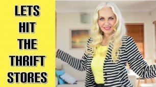 'Come Thrifting With Me -TRY ON THRIFT FASHION Over 50 #thriftfashion#thriftedfashion'