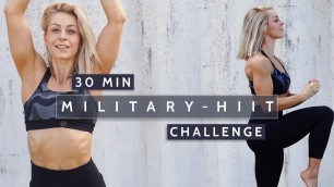 '30 MIN MILITARY HIIT - Killer | EMOM | Challenge | 3 Levels | Warm Up, Cooldown & Finisher on Top'