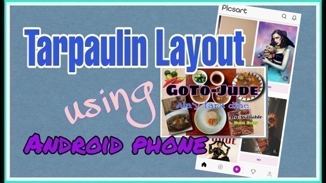 'How to Make Tarpaulin Layout on Android phone'