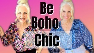 'Boho Women’s Style Wearable Fashion Over 50 #  #over50fashion # bohostyle'