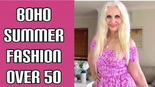 'Boho Try On Fashion Haul Over 50'