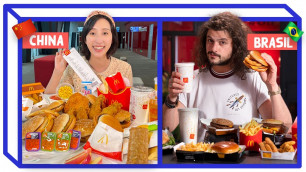 'MCDONALD\'S CHINÊS E BRASILEIRO | Comparando Fast Food | Mohamad Hindi feat Luana em Pequim'