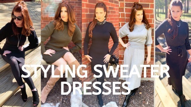 'HOW TO STYLE SWEATER DRESSES/2020/Fashion over 50'