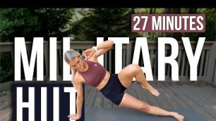 '27 MIN MILITARY HIIT - No equipment | No repeat | Power workout | Super sweaty'