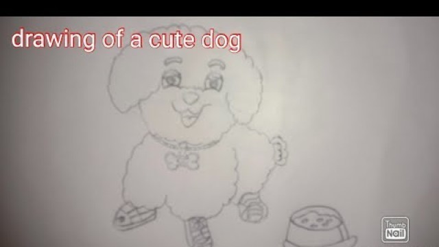 '#drawing of a cute dog#'