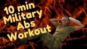 '10 Min Beginner Abs Workout | At Home Workout No Equipment | Military Abs Routine'