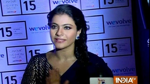 'Lakme Fashion Week 2015:: Kajol on Manish Malhotra Collection - India TV'