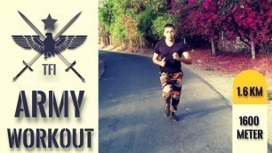 'Indian Army 1.6 Km 1600 Meter Running Videos In Hindi | Military Workout Exercises'