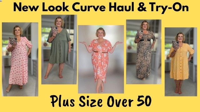 'New Look Curve Haul & Try On - Plus Size Over 50  - Dresses For Summer Holidays'