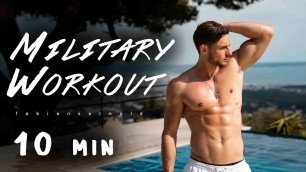 '10 min Military Workout hom - army fat burn'