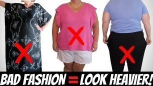 '7 Common Fashion Mistakes That Make YOU Look HEAVIER! (Petite, Plus Size & Apple Body Shaped Women)