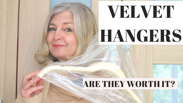 'DO VELVET HANGERS SAVE SPACE | Organise my closet | My Over 50 Fashion Life'