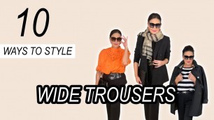 'How I style WIDE TROUSERS | Fashion over 50'