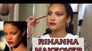 'RIHANNA’s MAKEUP ARTIST MAKES ME LOOK LIKE RIHANNA!?! ChinutayVlog'