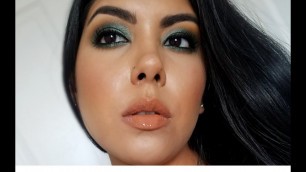 'GREEN SMOKEY EYE USING JACLYN HILL X MORPHE PALETTE | GABRIELA V'