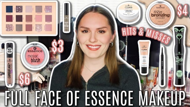 'FULL FACE OF ESSENCE MAKEUP 2020 HITS & MISSES | FULL FACE USING ONLY ESSENCE COSMETICS'