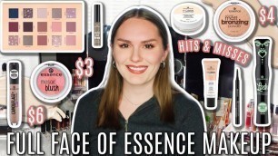 'FULL FACE OF ESSENCE MAKEUP 2020 HITS & MISSES | FULL FACE USING ONLY ESSENCE COSMETICS'