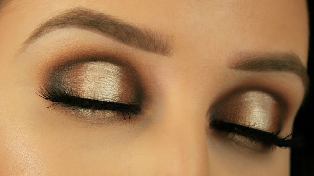 'Neutral Glam Spotlight/Halo Smokey Eye | Juvias Place Masquerade Palette'