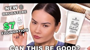 'NEW @ DRUGSTORE - $7 FOUNDATION ESSENCE PRETTY NATURAL REVIEW + WEAR TEST | Maryam Maquillage'