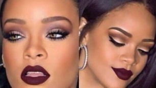 'RIHANNA MAKEUP TUTORIAL ! Makeup Tutorial For Black Women'