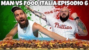 '\"MAN VS FOOD ITALIA\" episodio 6 - PHILLY CHEESESTEAK CHALLENGE | (3,5 KG)'