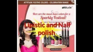 'Lipistic and Nail polish ll Amway attitude products'