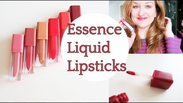 'Essence Cosmetics Liquid Lipsticks! Swatches & Review'