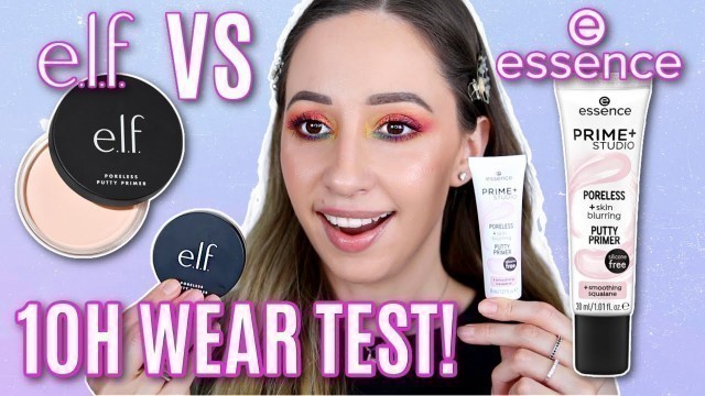 'New Essence Prime + Studio Poreless Putty Primer Vs ELF Poreless Putty Primer on DRY Skin'