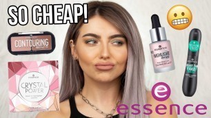 'TESTING *NEW* ESSENCE MAKEUP! HONEST REVIEW + FIRST IMPRESSIONS!'