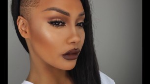 'RIHANNA INSPIRED BROWN FALL MAKEUP TUTORIAL | SONJDRADELUXE'