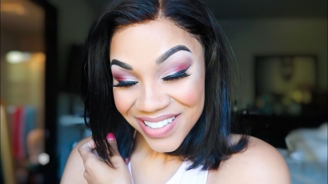 'VALENTINES DAY MAKEUP 2021| SOFT PINK GLAM| JACLYN HILL PALATTE'