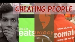 'SWIGGY vs ZOMATO vs UBER EATS| Cheating Food Delivery Apps|'