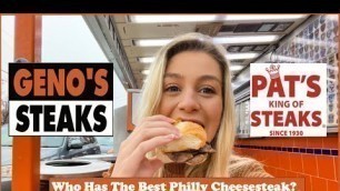 'Genos vs. Pats Best Cheesesteak in Philly | Famous Philadelphia Food Rivalry'