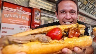 'Philly Cheesesteak Tour - 5 FAMOUS STEAKS TO EAT!! | American Fast Food in Philadelphia!'