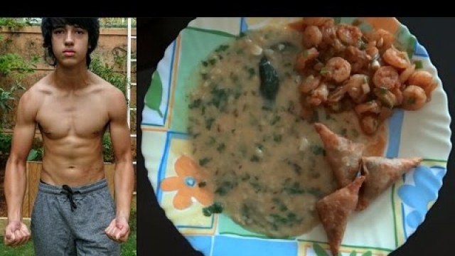 'Full Day Of Eating (Indian Bodybuilding/Powerlifting diet) Lean Bulk + Workout'