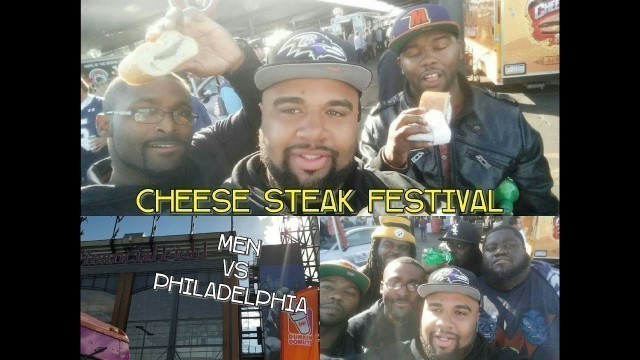 'Cheesesteak festival // Men vs Food'