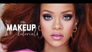 'RiRi by Rihanna Inspired Pink Cut-Crease Makeup'