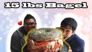 'Massive Bagel Challenge!! Undefeated Man vs Food Challenge ft Wayne Algenio!!'