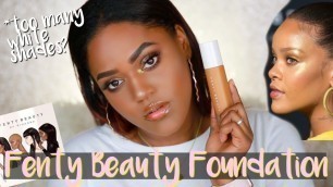 'RIHANNA FENTY BEAUTY MAKEUP Foundation Review | Dark Skin'