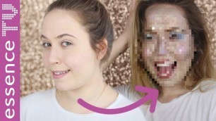 'full face using only essence makeup - glitter edition deutsch  l essenceTV'