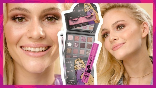 'try the new Disney products - Rapunzel princess makeup'