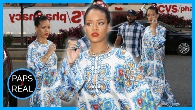 'Rihanna shops for Makeup at Mac Cosmetics  | Paps4Real'