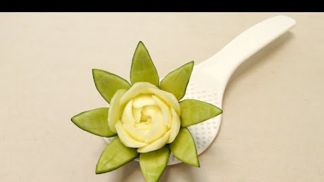 'Food Artist - Best Rose Lily Flower Ideas - Advanced Lesson 19 By Mutita Fruit Veg Carving'